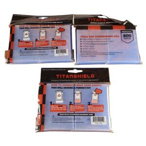 TitanShield Clear Inner Sleeve Protectors 64x89mm 200 Pack Card & Board Games